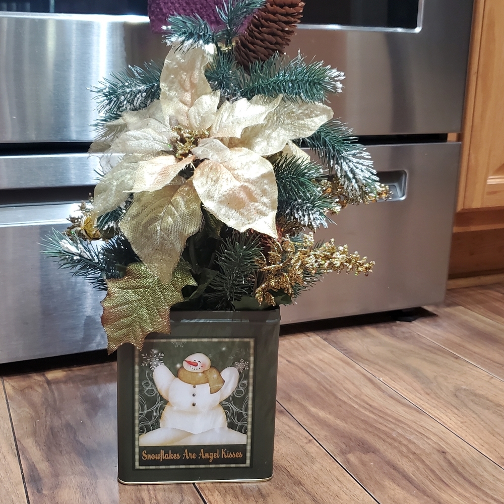 Handmade Christmas Floral, "Snowflakes Are Angel Kisses"!